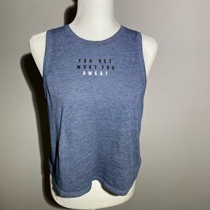 Graphic Workout Tank Top “You Get What You Sweat”
